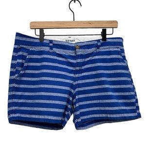 Old Navy | Chambray Blue Striped Shorts | 12